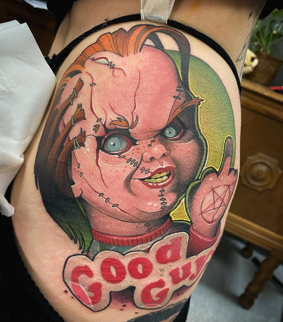 25 Chucky Tattoo Designs That Bring Horror Icons to Life