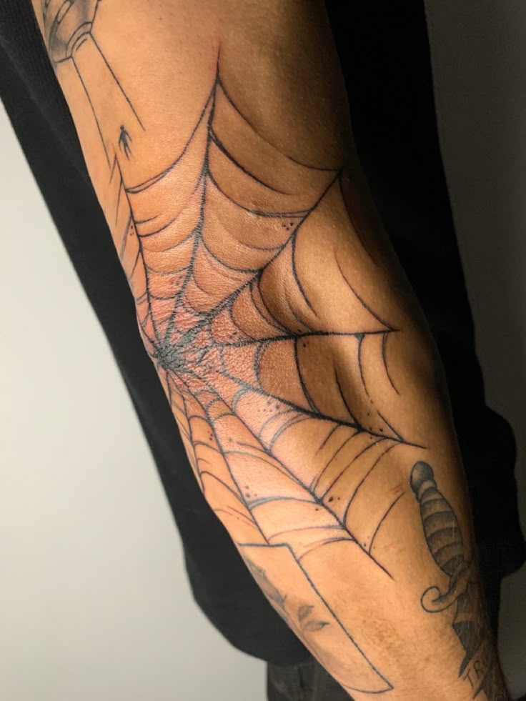 27 Spider Web Tattoo Ideas for Men and Women Shoulder, Full Sleeve, Stencil Designs