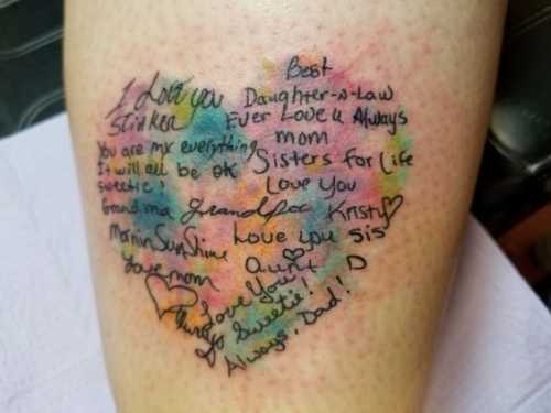 27 Handwriting Tattoo Ideas
