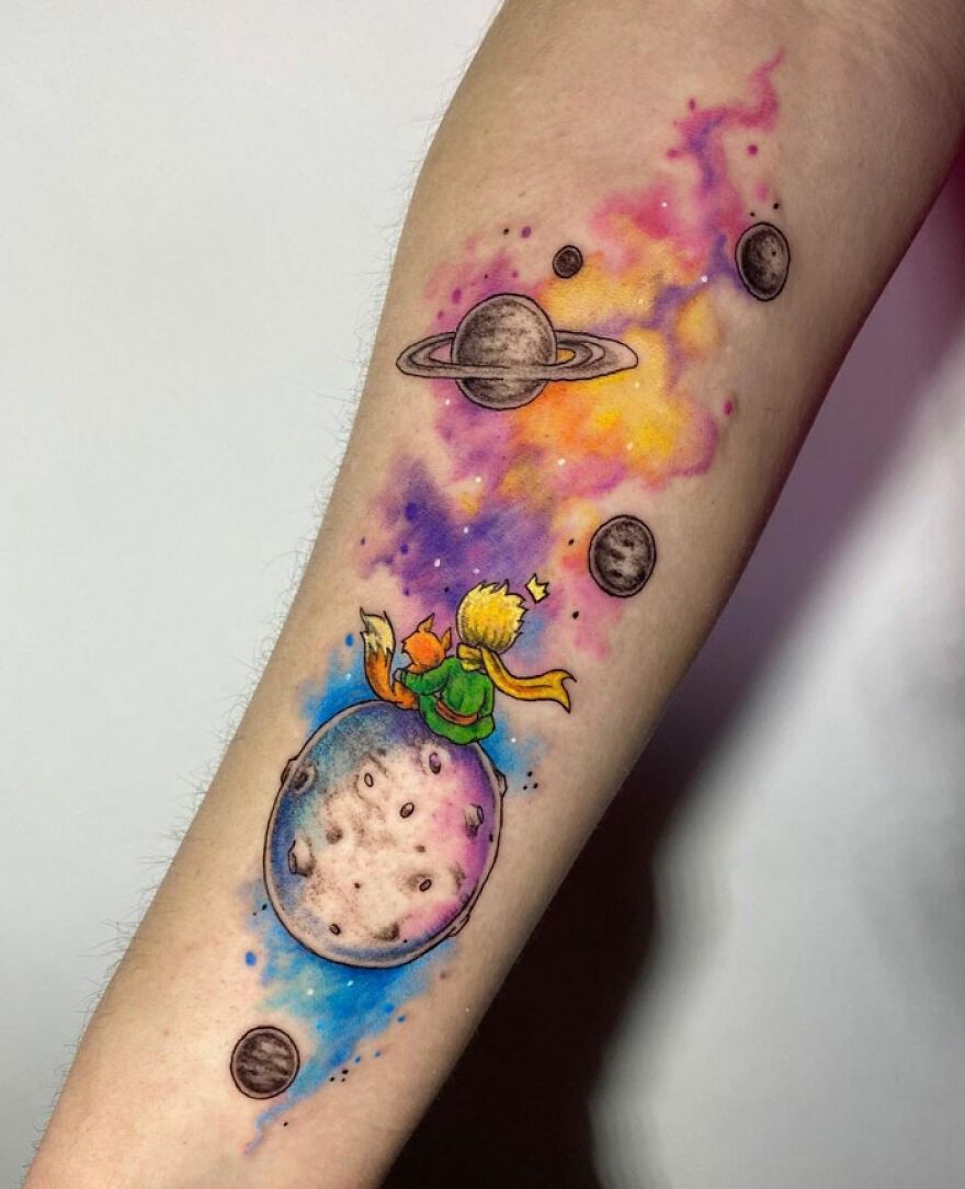27 Galaxy Tattoo Ideas with Sleeve Designs, Black and Grey, and Cosmic Color Concepts