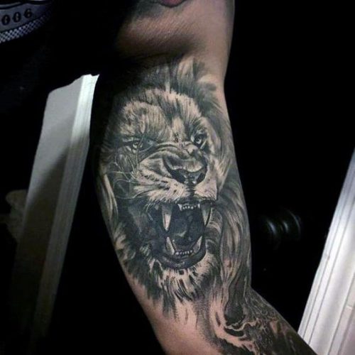 24 Lion Tattoo Half Sleeve: Showcase Power and Artistry