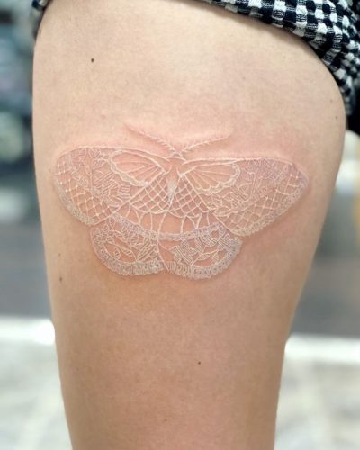 15 White Butterfly Tattoo Ideas for : Embracing Elegance and Meaning