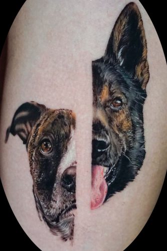 24 Dog Portrait Tattoo Ideas