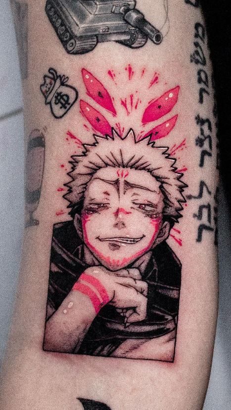 29 Unique Sukuna Tattoo Designs to Try on Your Arms, Hands, Face, Back, Legs, or Signified Parts in