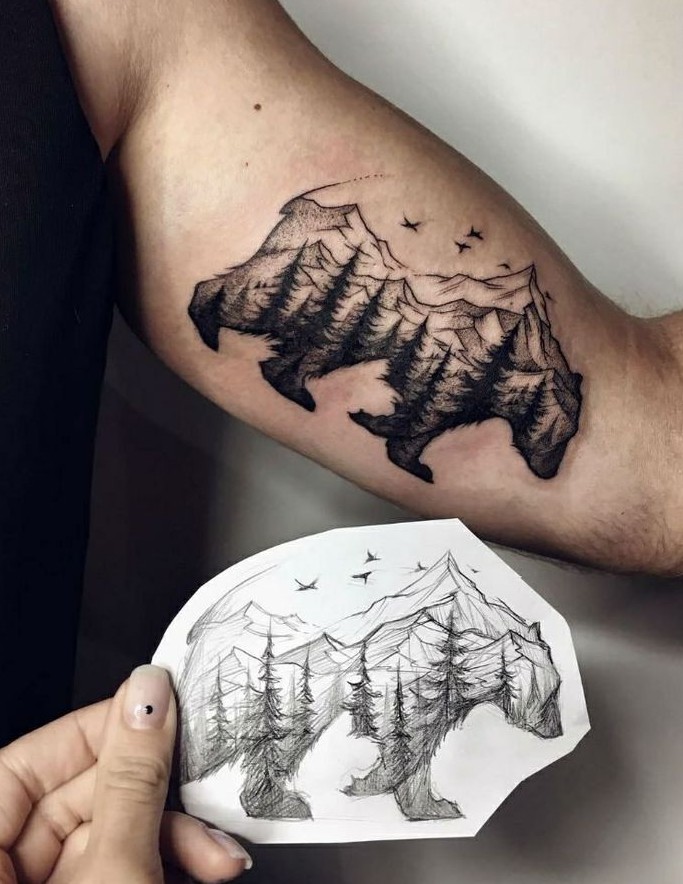26 Forest Tattoo Designs for Men and Women | Small, Meaningful, First Tattoo Ideas