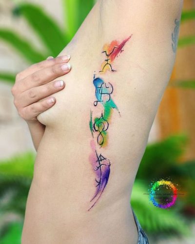 19 Bright Colorful Tattoo Ideas