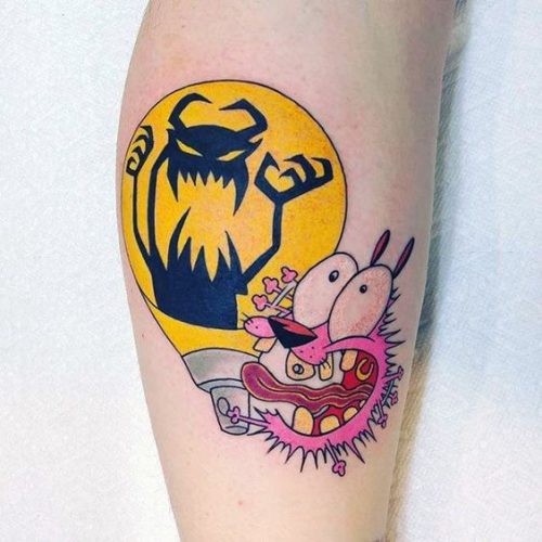 18 Courage the Cowardly Dog Tattoo Ideas