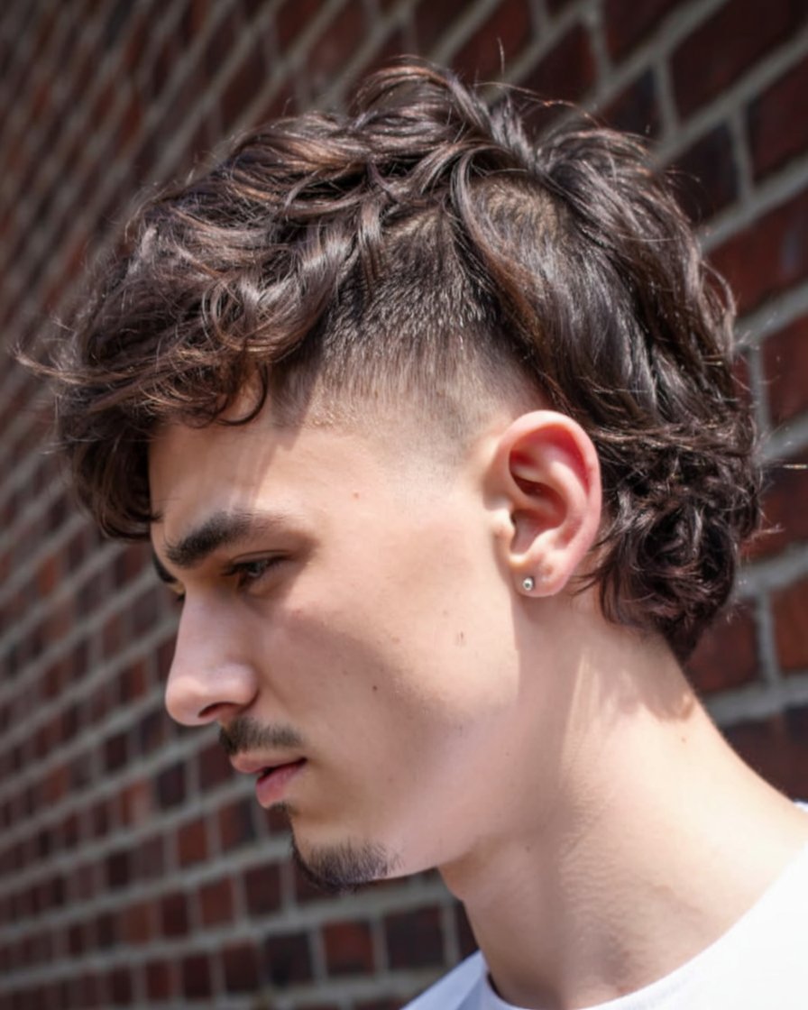 Modern Mullet Fade Haircut 27 Ideas for Men with Curly, Short, Straight Haircuts for Boys