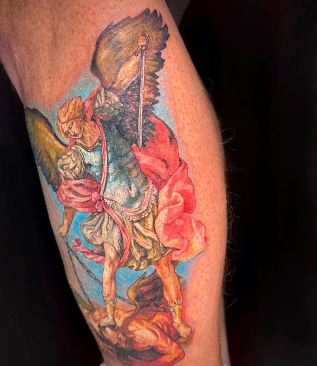28 Archangel Michael Tattoo Designs for Men and Women   Realism, Sleeve, and Geometric Ideas