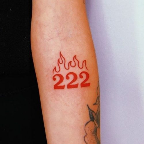 Celestial Sequences: 19 Angel Number Tattoo Ideas for