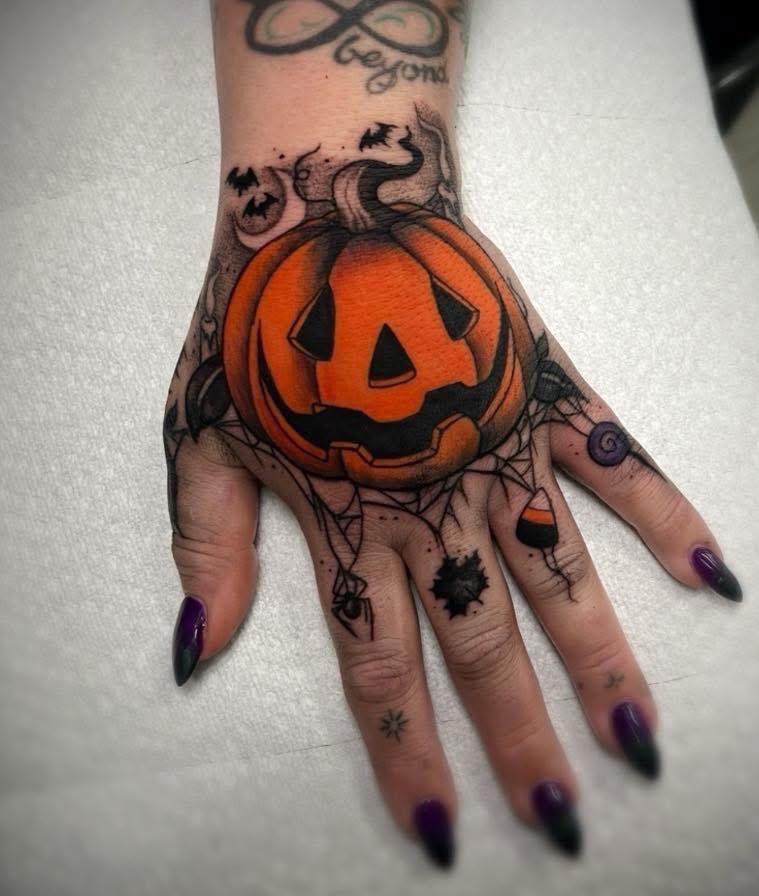 28 Pumpkin Tattoo Ideas Cute, Scary, Flash & Traditional Designs