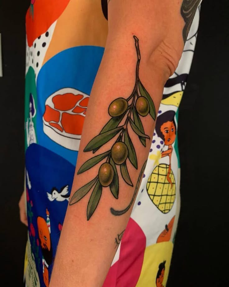 26 Olive Branch Tattoo Ideas : Fine Line, Arm Wrap, Minimal, American Traditional Designs