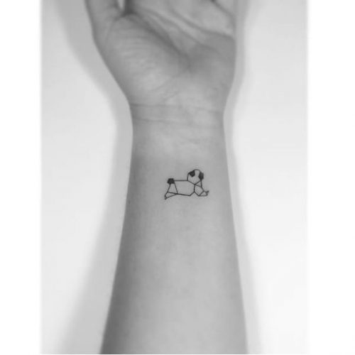 18 Minimalist Dog Tattoo Ideas