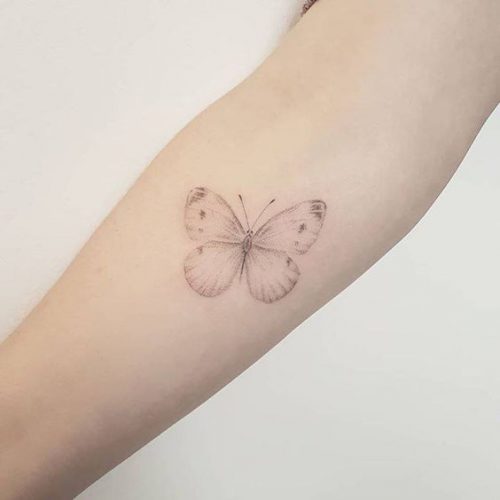 15 White Butterfly Tattoo Ideas for : Embracing Elegance and Meaning