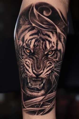 19 Tiger Head Tattoo Ideas