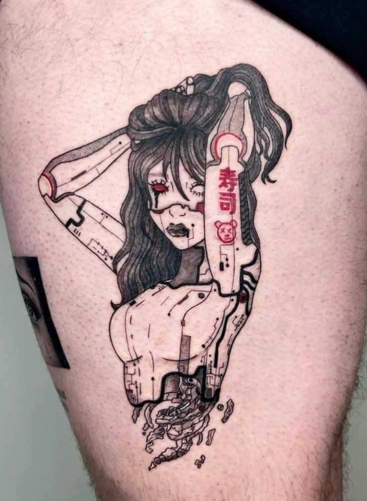 30 Cyberpunk Tattoo Ideas with Arm, Sleeve, Hand, and Back Designs