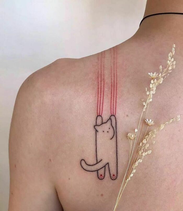 Here Are 28 Cat Tattoo Ideas to Consider in for Women and Men: Minimalist, Funny, Gothic