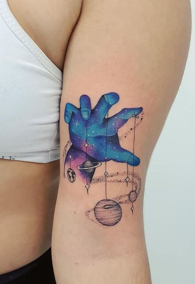 27 Space Tattoo Ideas for Women and Men Galaxy Sleeve Designs, Minimalist Forearm Art