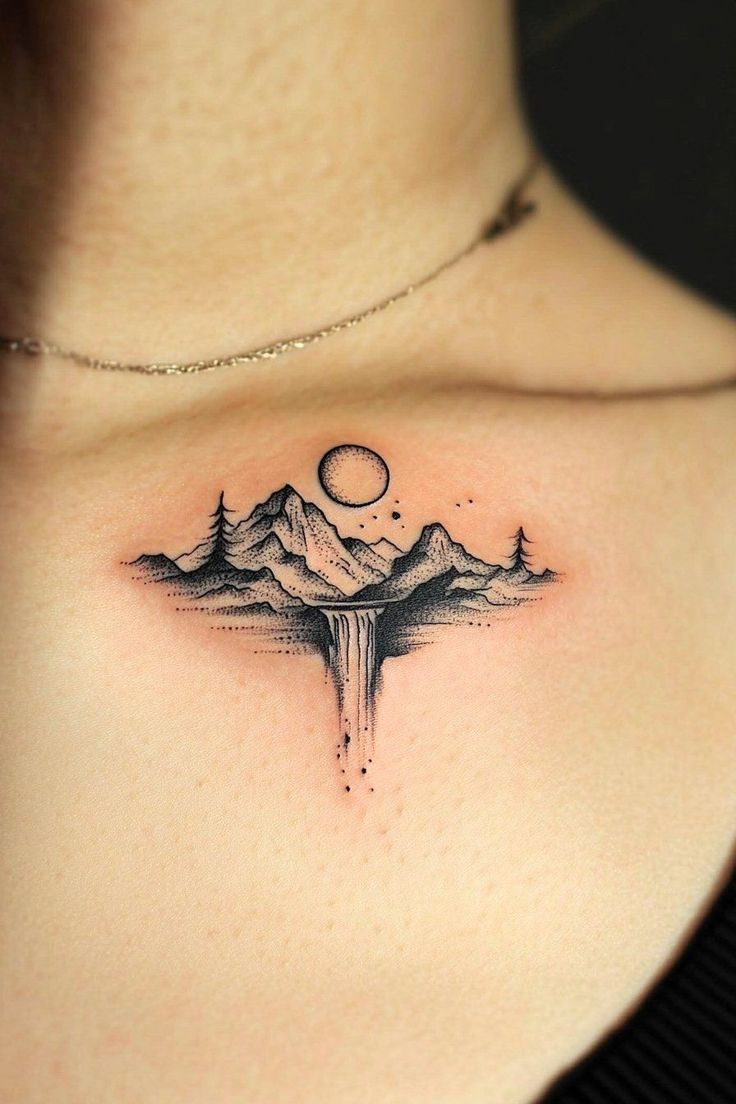 27 Ideas Mountain Tattoo Ideas : Minimalist, Geometric, Fine Line & Sleeve Designs