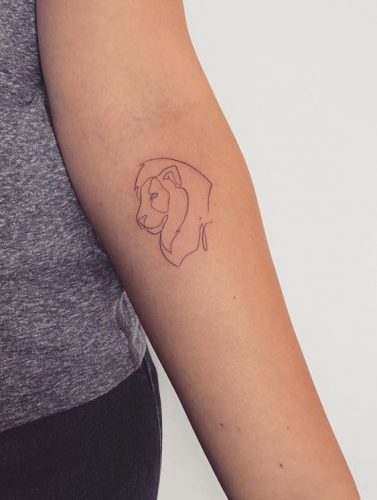 Keep it Simple: 27 Elegant Lion Tattoo Designs