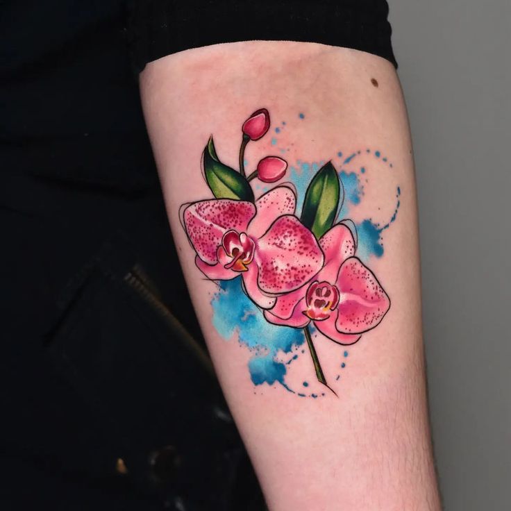 26 Orchid Tattoo Ideas for Minimalist, Colour, and Fine Line Designs