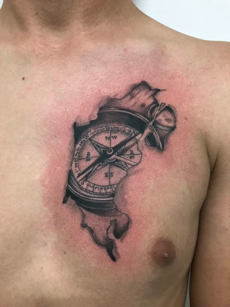 28 Compass Tattoo Ideas : Designs for Men and Women, Anchor, Traditional and More