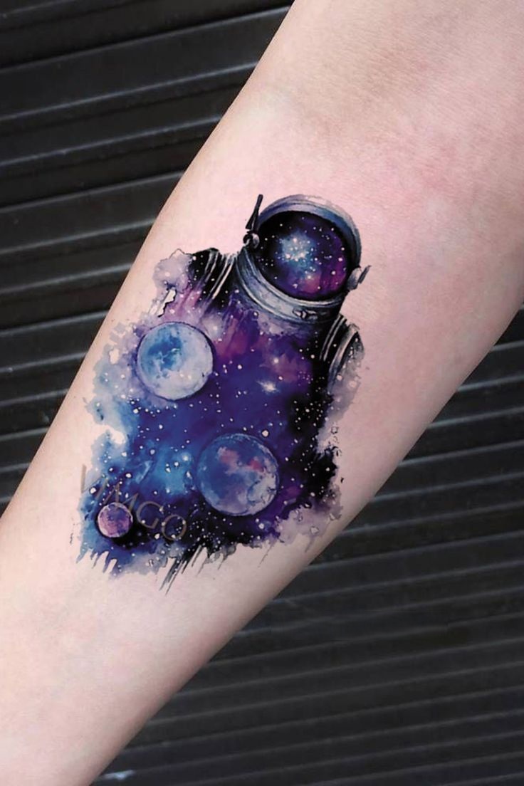 Astronaut Tattoo Ideas for Men and Women Minimalist, Stencil Outline, and Cosmic Designs