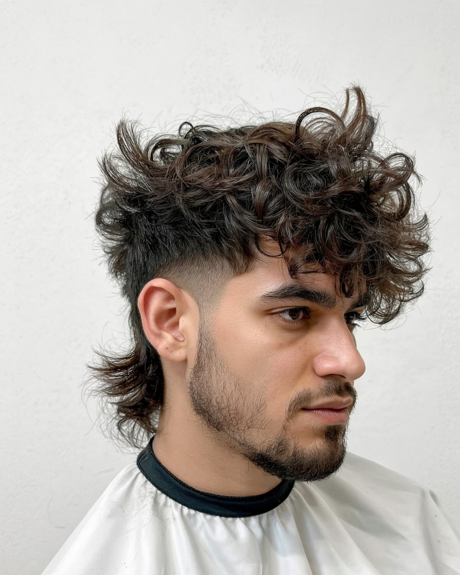Modern Mullet Fade Haircut 27 Ideas for Men with Curly, Short, Straight Haircuts for Boys