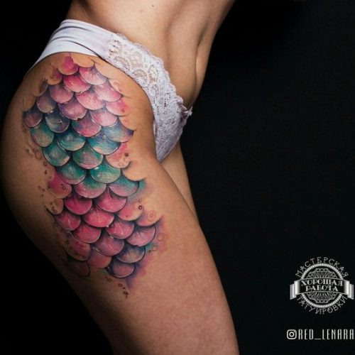 Enchanting Mermaid Scales Tattoos : Top 15 Design Ideas for Ocean-Inspired Ink