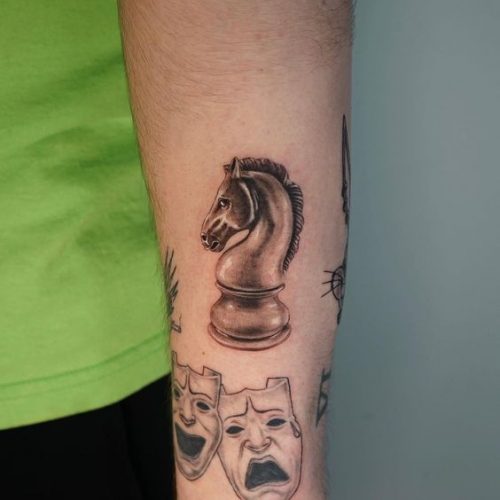 Explore 20 Unique Chess Piece Tattoos for : Symbolism & Artistry in Ink