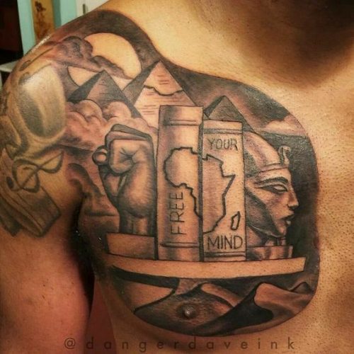 Black Culture Tattoos for Men 20 creative ideas