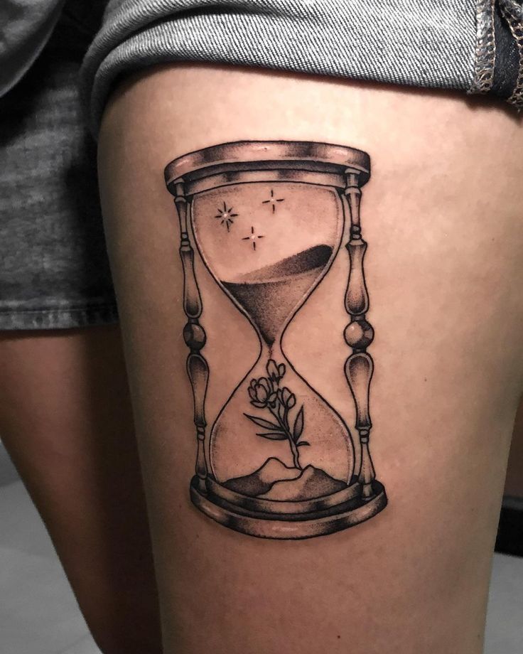 29 Hourglass Tattoo Ideas with Meaningful Designs for Men and Women Minimalist, Feminine, Traditional