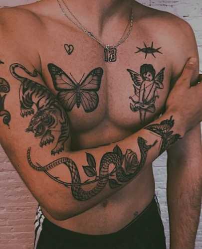 20 Patchwork Tattoo Ideas for Men: Unique and Artistic Ink