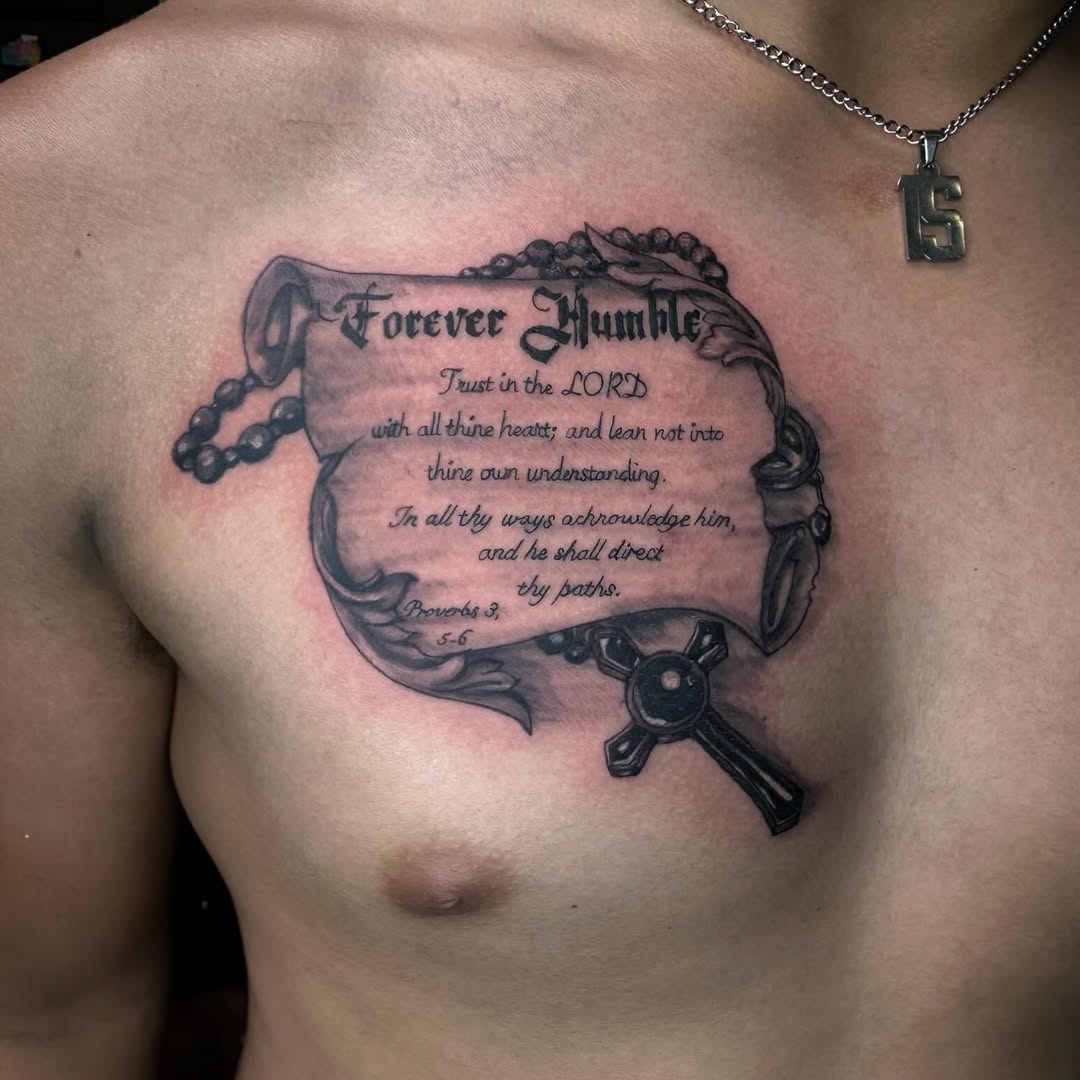 25 Bible Verse Tattoo Ideas for Men and Women Forearm, Chest, Ribs, Spine, Thigh, Sleeve