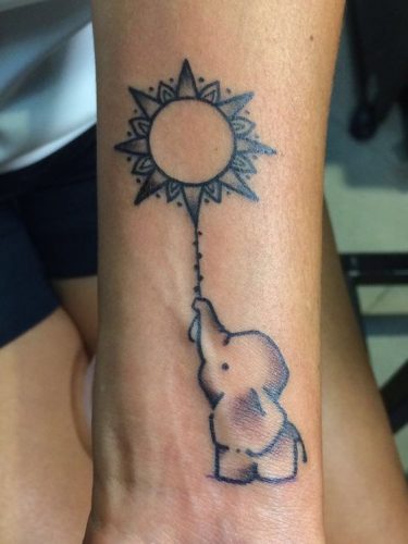 27 Small Elephant Tattoo Ideas