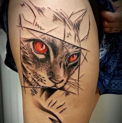 24 Cat Portrait Tattoo Ideas
