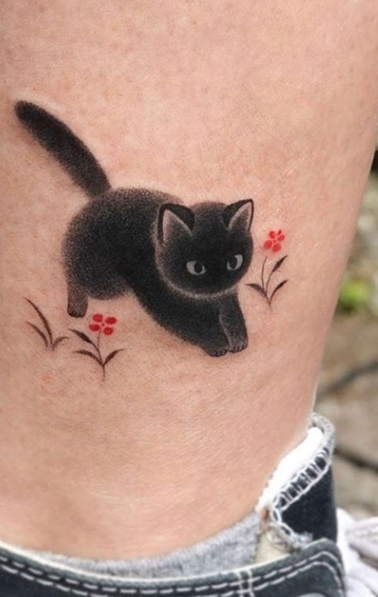 27 Black Cat Tattoo Ideas Realistic, Minimalist, Traditional & Witchy Designs
