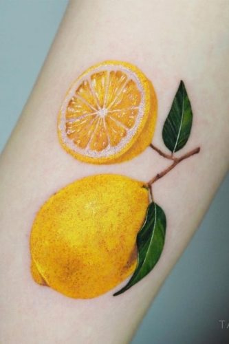 33 Bold Color Tattoo Ideas
