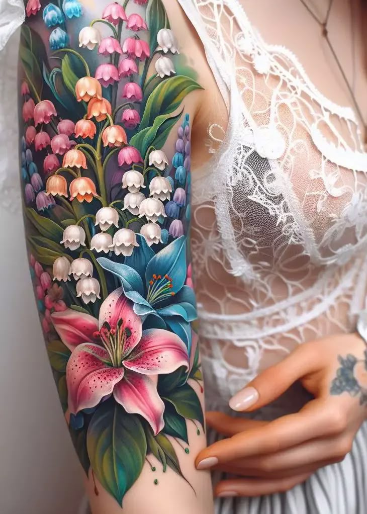 26 Stunning Lily of the Valley Tattoo Ideas