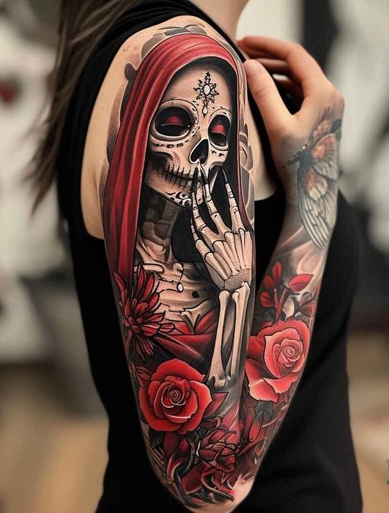 19 Ideas for Santa Muerte Tattoos: A Deep Dive into Symbolism and Style