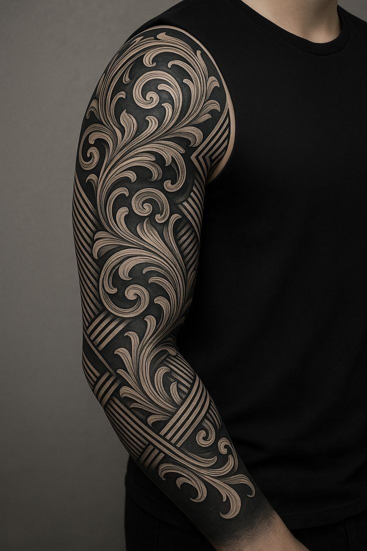 27 Filigree Tattoo Ideas: Baroque Scrollwork That Moves With the Body