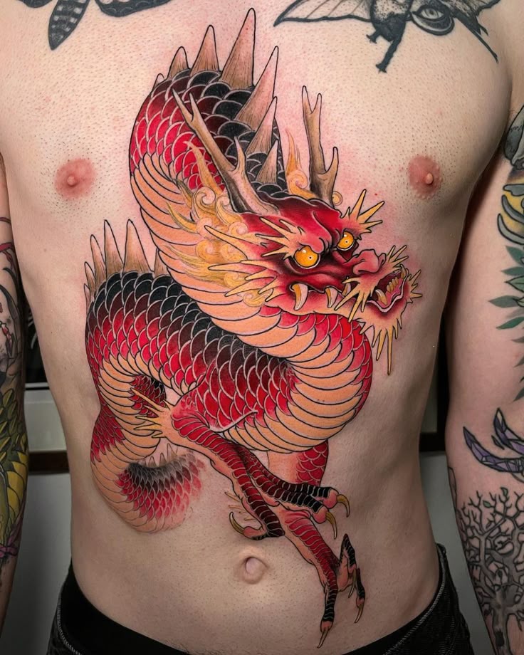 29 Dragon Tattoo Ideas for Men and Women Abstract, Realistic, Shoulder and Arm Designs