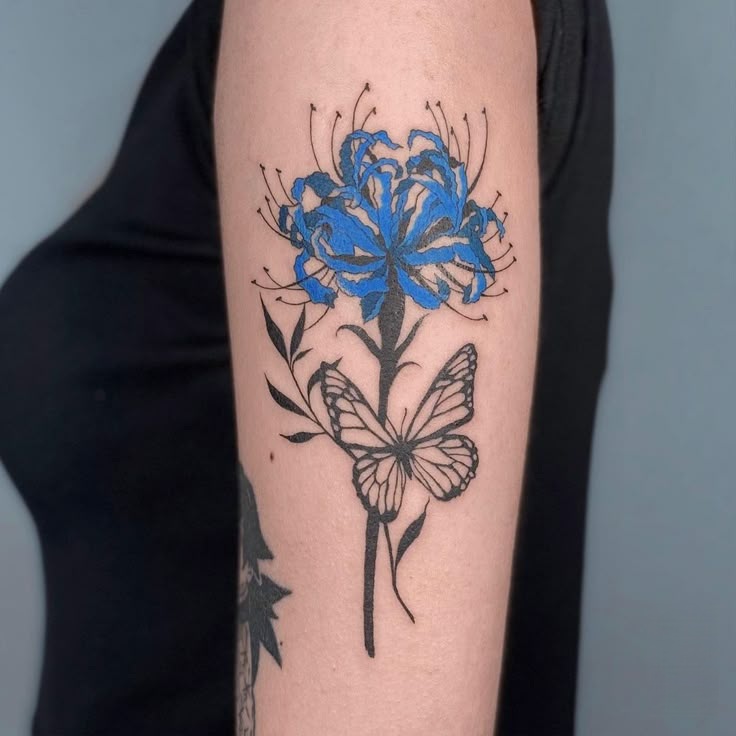 Spider Lily Tattoo 30 Ideas with Traditional Japanese Design, Arm Sleeve, Abstract Meaning