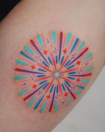 20 Captivating Firework Tattoo Designs for : Ignite Your Skin with Artistic Brilliance