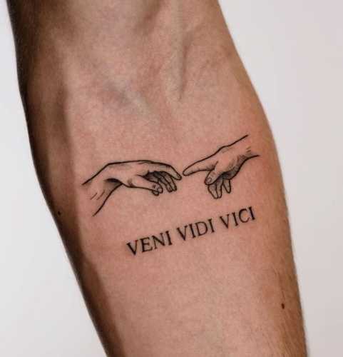 17 Veni Vidi Vici Tattoo Ideas: Empowering Phrases Inked with Pride