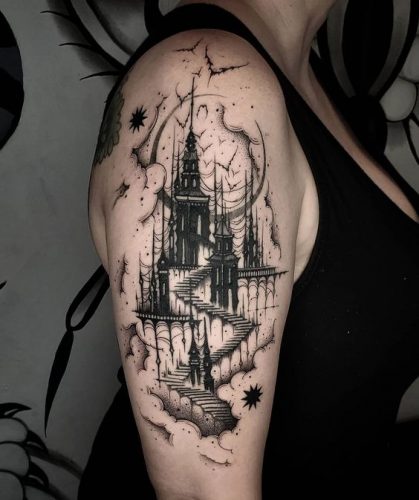 Explore 18 Stunning Castle Tattoo Ideas for From Gothic to Whimsical Designs