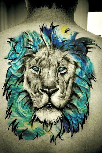 Lion Tattoo with Blue Eyes: 20 Enchanting and Mesmerizing Designs