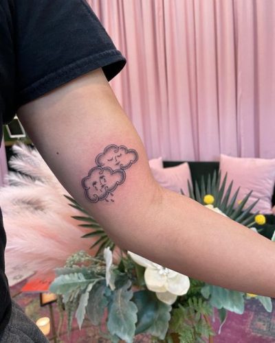 The Art of Cloud Tattoos: 22 Heavenly Designs for