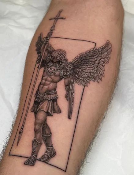 28 Archangel Michael Tattoo Designs for Men and Women   Realism, Sleeve, and Geometric Ideas