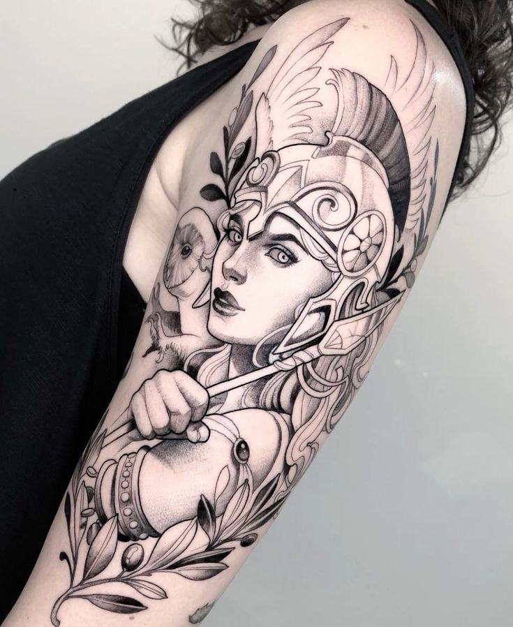 29 Athena Tattoo Ideas: Modern Ways to Wear an Ancient Goddess